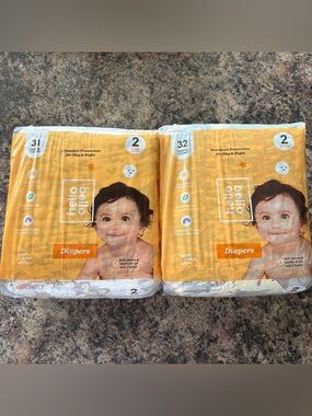 Hello Bello Size 2 Diapers - 2 packs (63 diapers)
